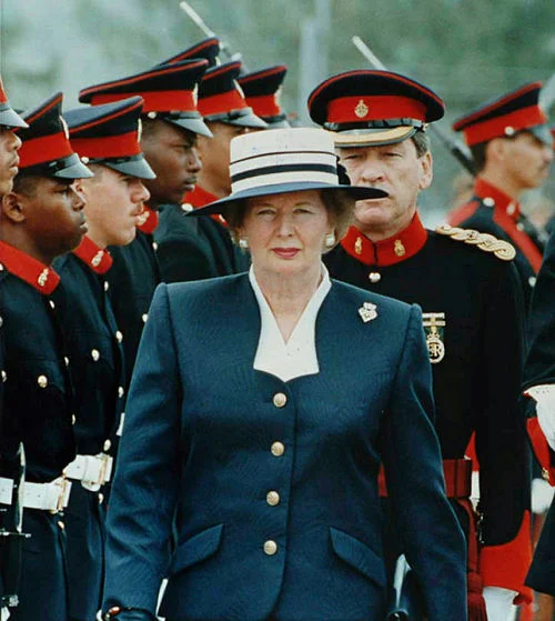 Visiting British troops